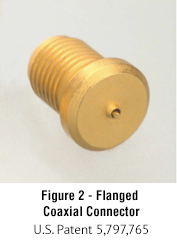 flanged coaxial connector